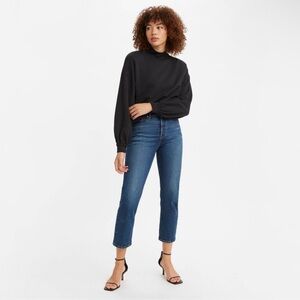 LEVI'S Premium Wedgie Straight Jeans Denim in salsa charleston outlasted